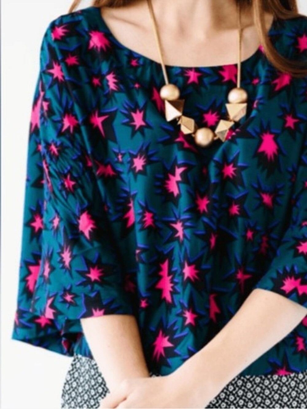 Kate Spade Saturday Cape Top In Eureka Size Small NWT